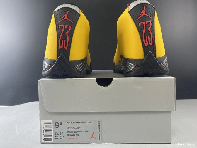 UNIVERSITY GOLD RETRO 14 BQ3685-706 AIR JORDAN 0813